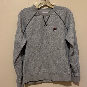 Fila Men's Gray Crewneck Sweater